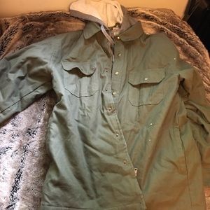 Green Jacket with Hood